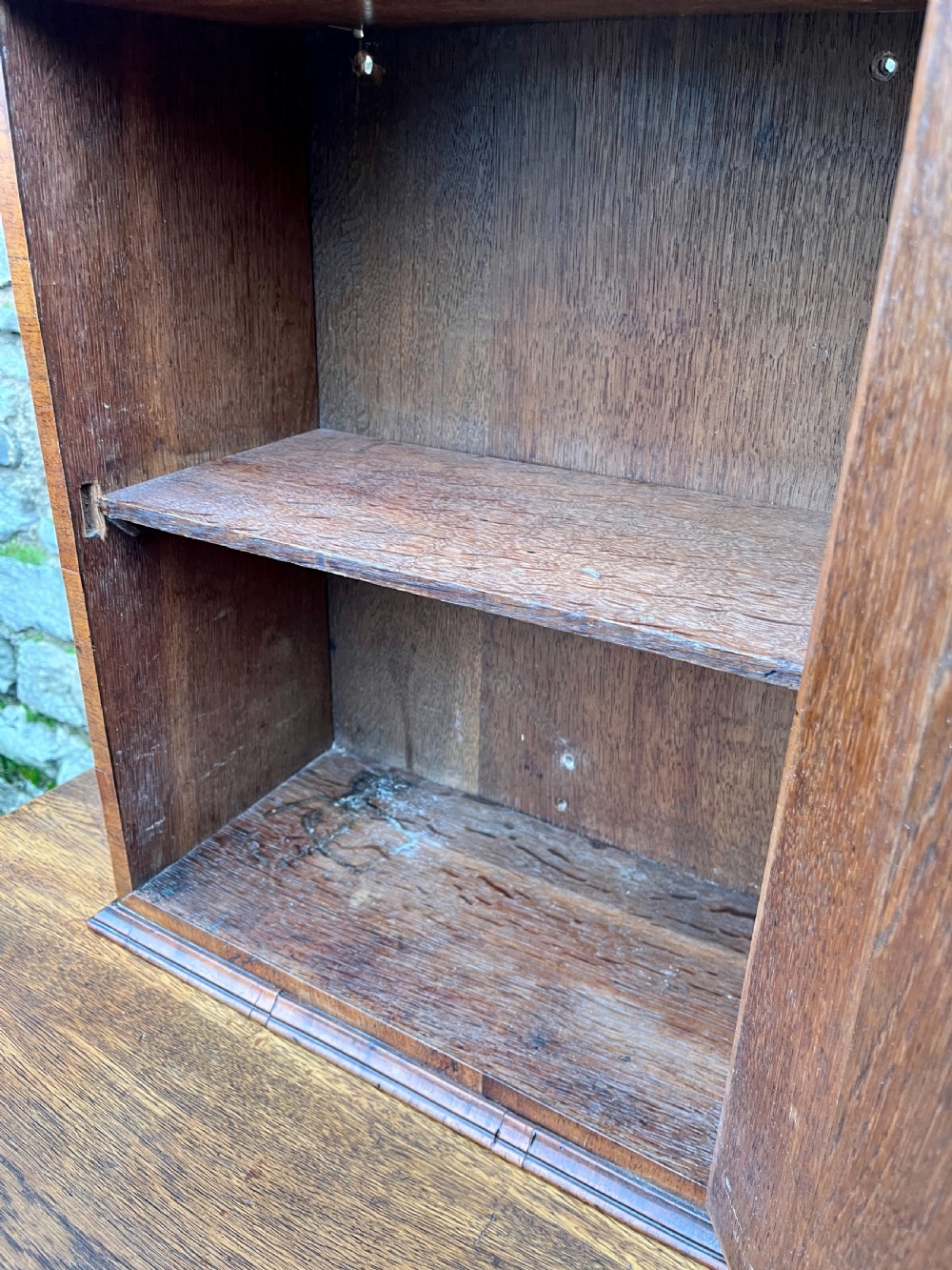 ?Small Antique Walnut Cupboard View IX