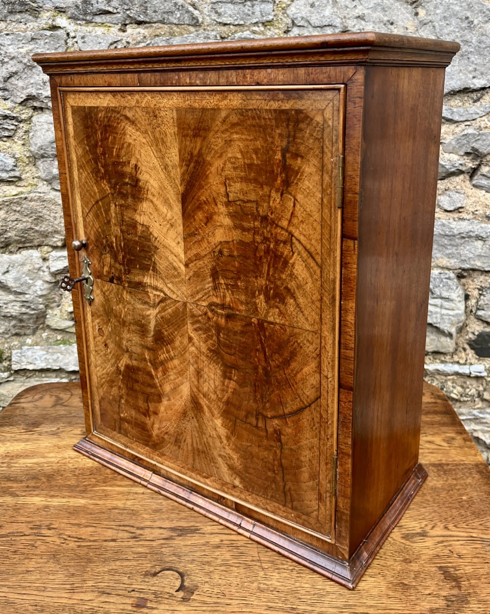 ?Small Antique Walnut Cupboard View XIII