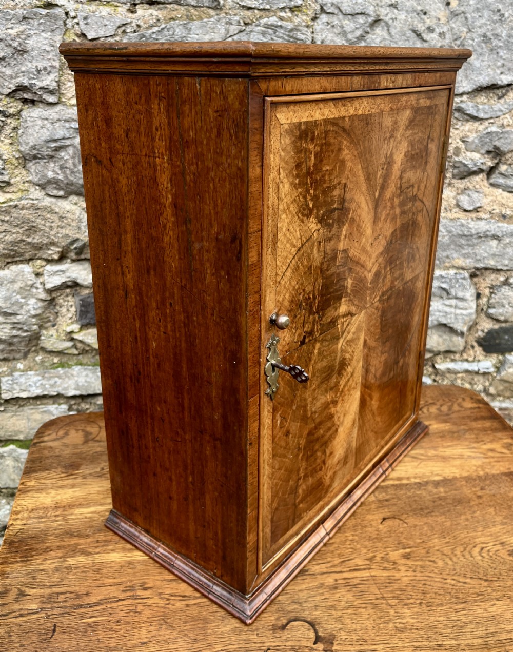 ?Small Antique Walnut Cupboard View XV