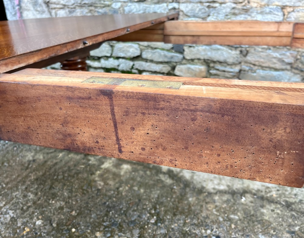 Victorian Oak Extending Dining Table by Howard & Sons View VII