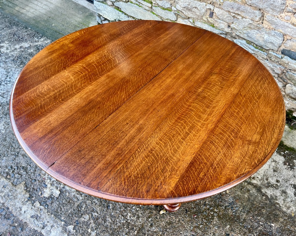 Victorian Oak Extending Dining Table by Howard & Sons View XVIII