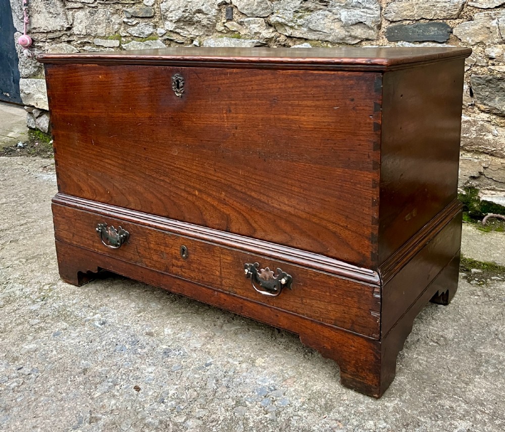 18th Century Oak and Elm Mule Chest View X