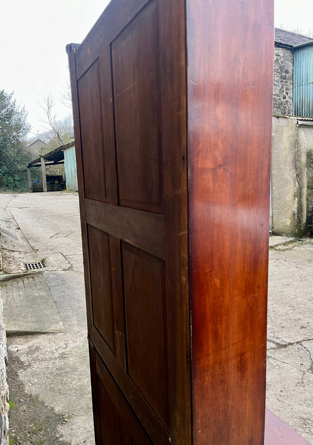 Large Victorian Mahogany Open Bookcase View XIV