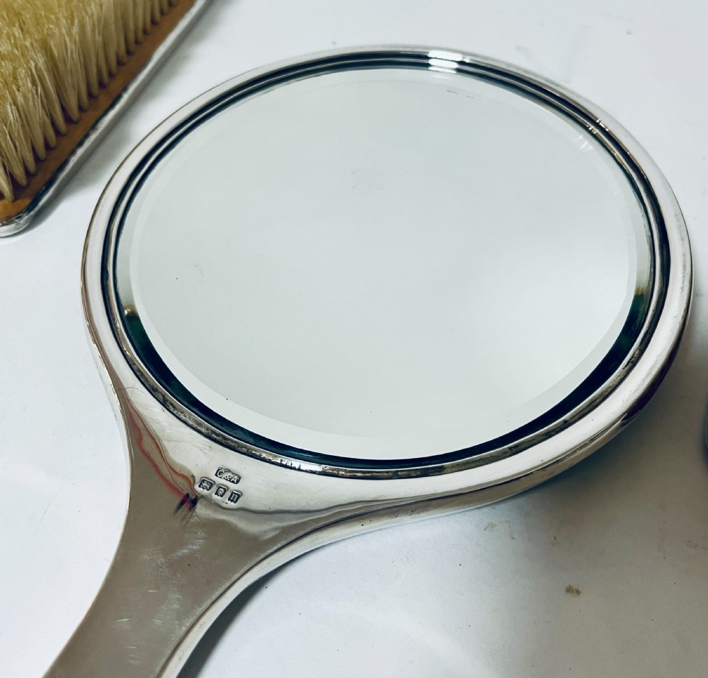 5-Piece Art Deco Tortoiseshell and Silver Vanity Set
 View VIII