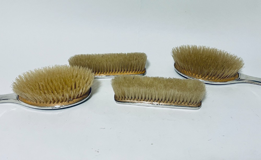 5-Piece Art Deco Tortoiseshell and Silver Vanity Set
 View XI