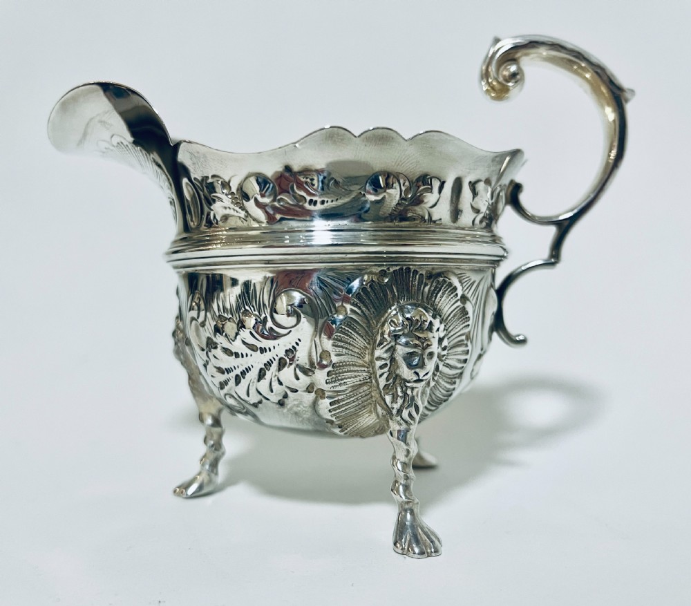 Antique Silver Cream Jug View IX