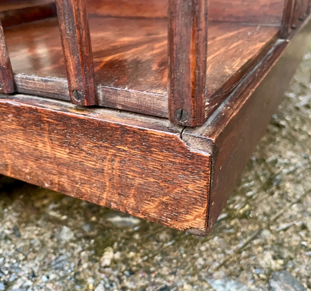 Antique Oak Revolving Bookcase View XI