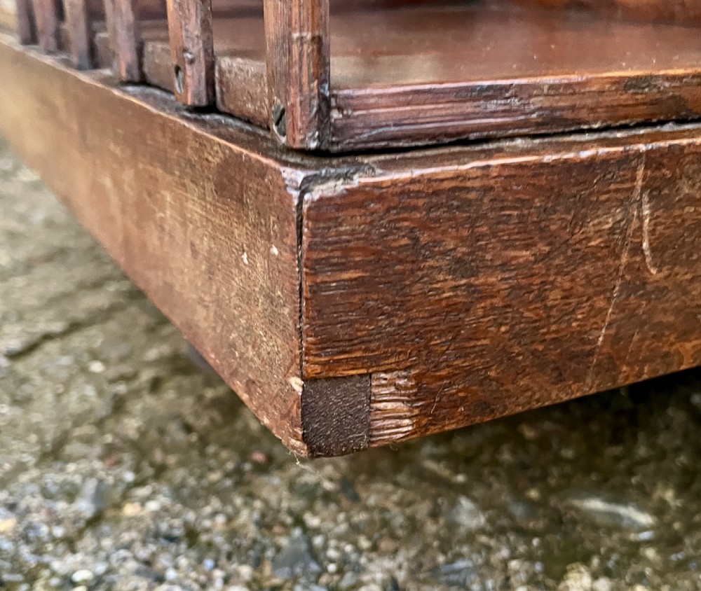 Antique Oak Revolving Bookcase View XII