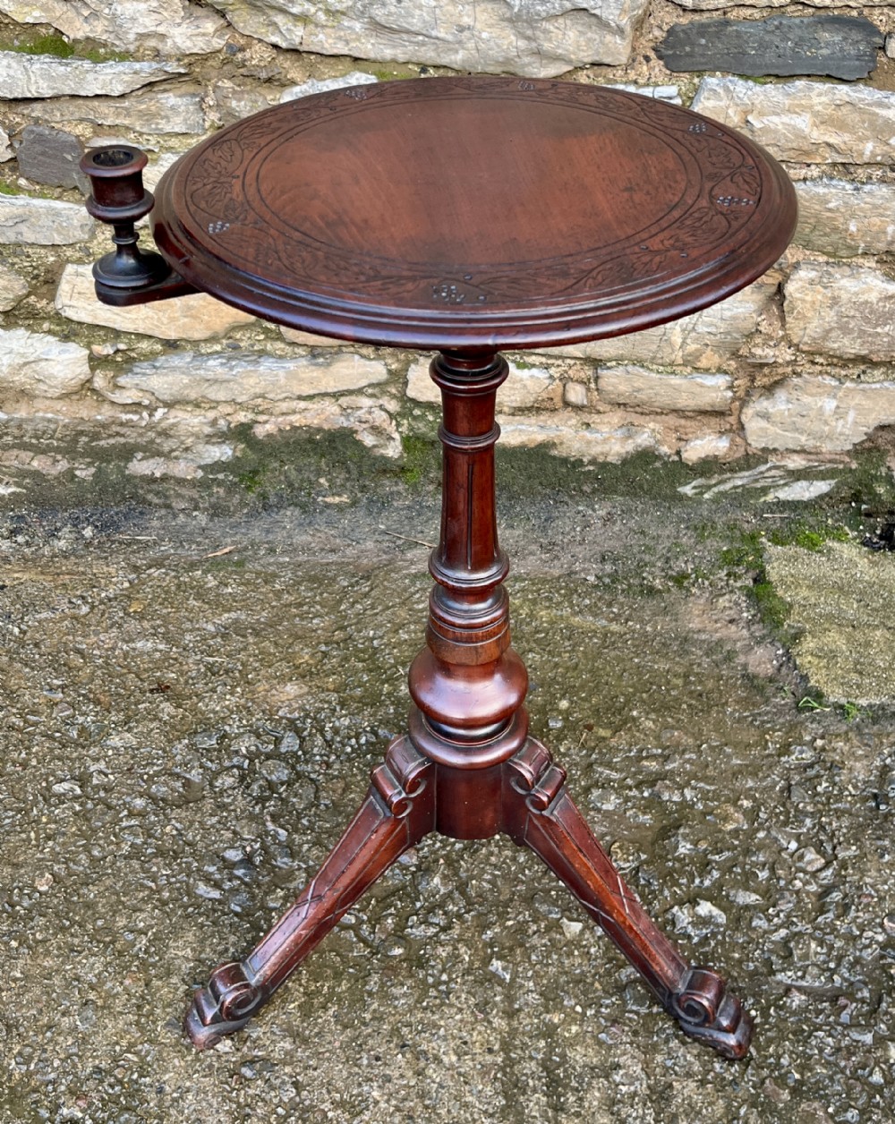Victorian Occasional Table with Candle Holder