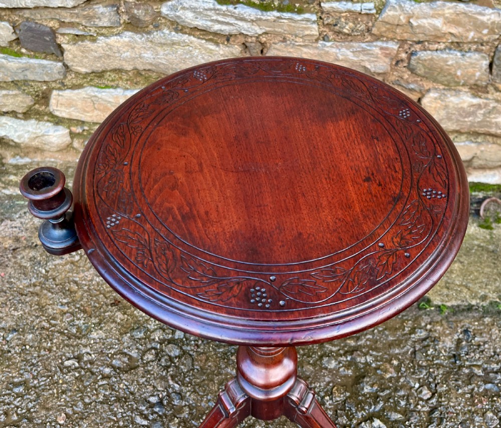 Victorian Occasional Table with Candle Holder View II