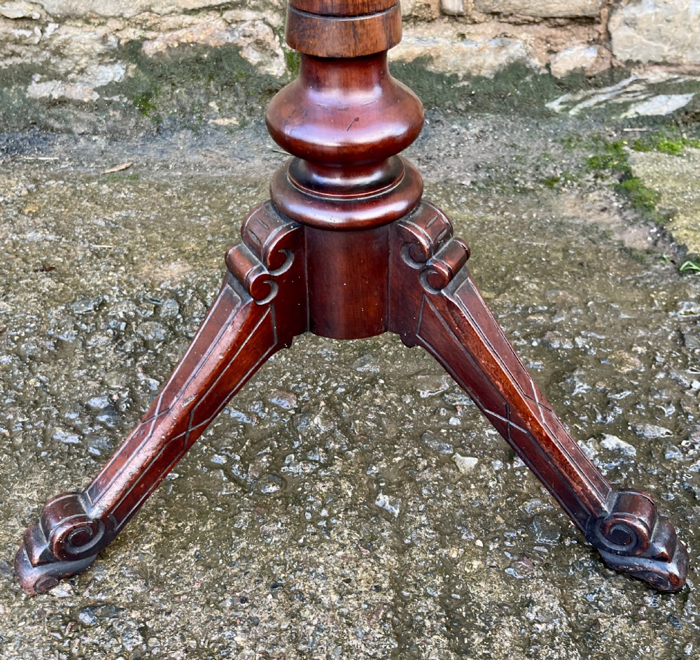 Victorian Occasional Table with Candle Holder View III
