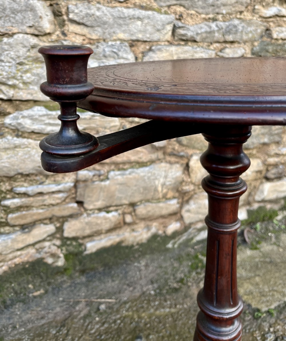 Victorian Occasional Table with Candle Holder View IV