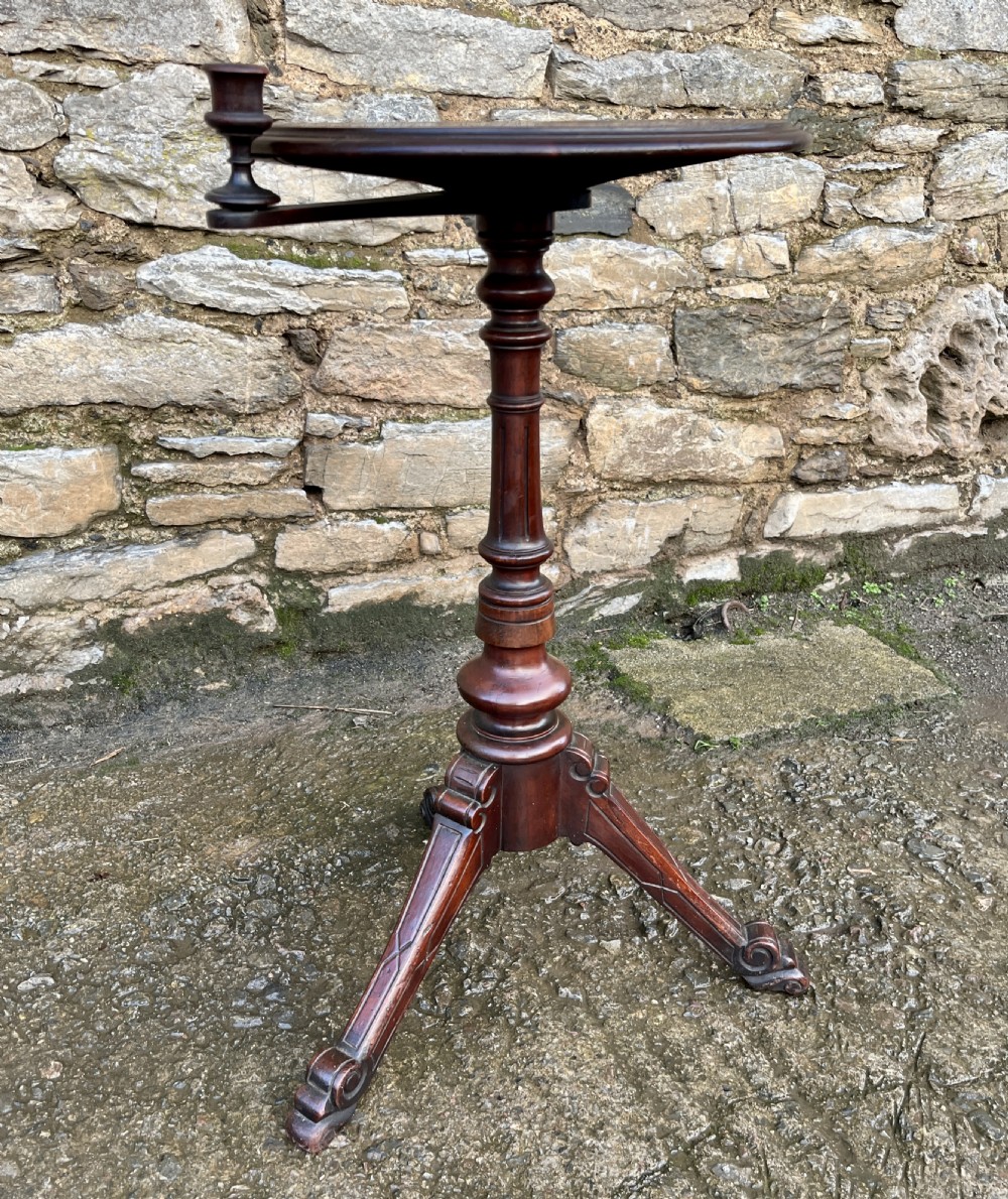 Victorian Occasional Table with Candle Holder View V