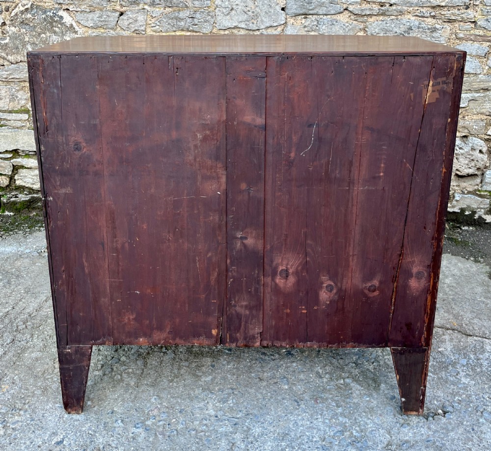 Regency Mahogany Bow Front Chest of Drawers View XI