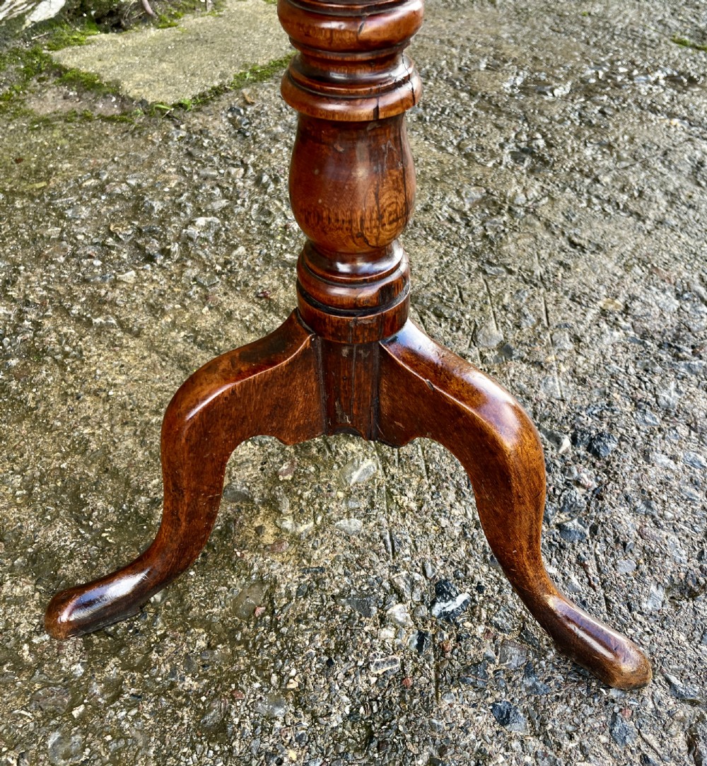 Georgian Mahogany Tilt-Top Table View V