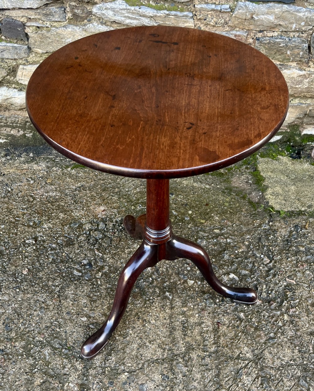 Georgian Mahogany Birdcage Tilt Top Table