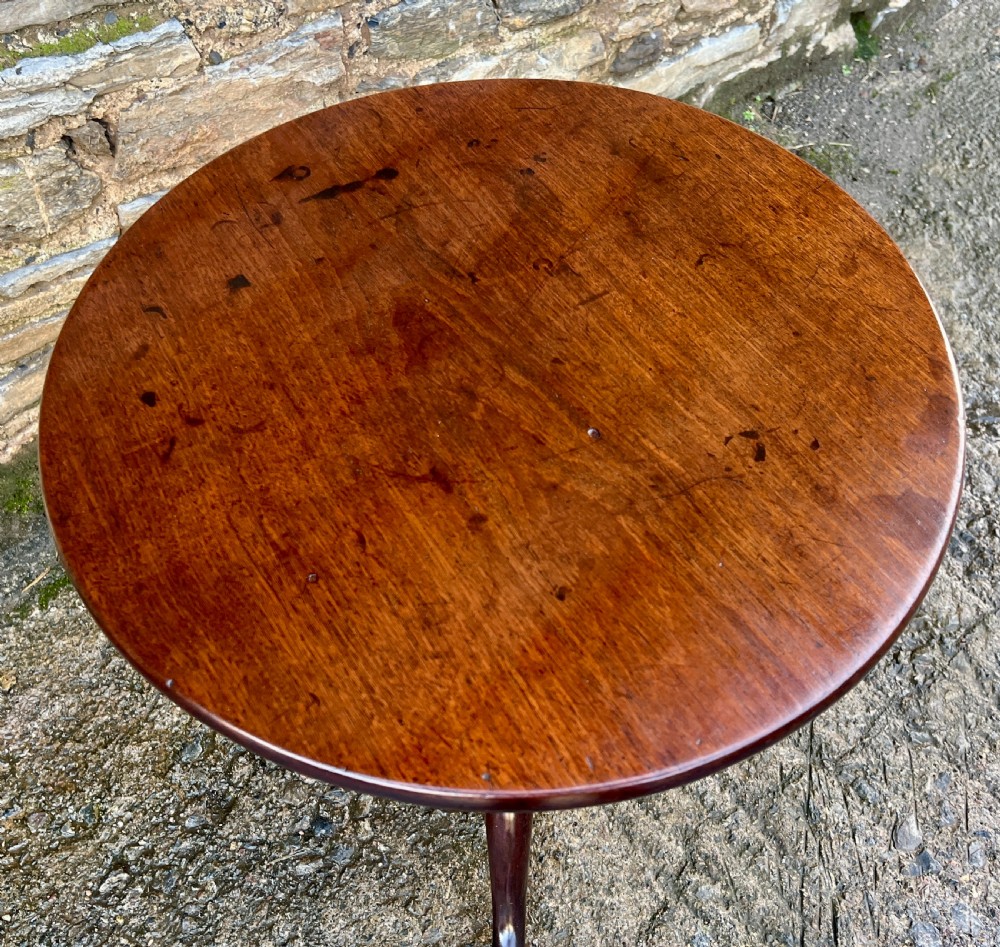 Georgian Mahogany Birdcage Tilt Top Table View IV