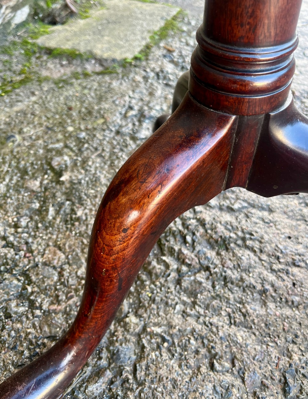 Georgian Mahogany Birdcage Tilt Top Table View VIII