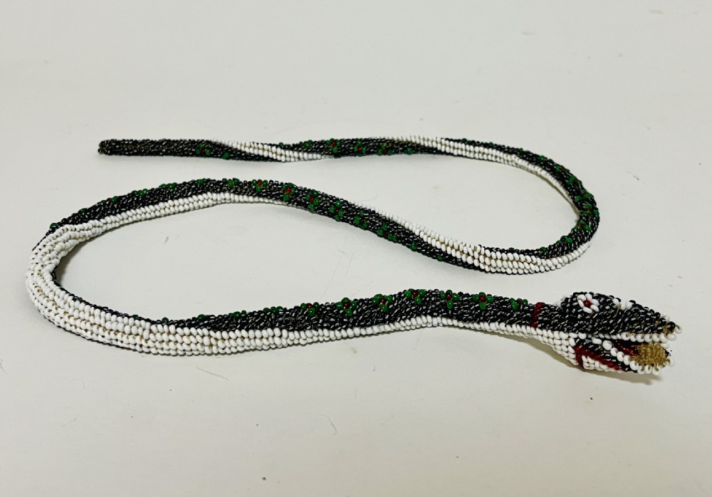 WWI Prisoner of War Beadwork Snake View IV