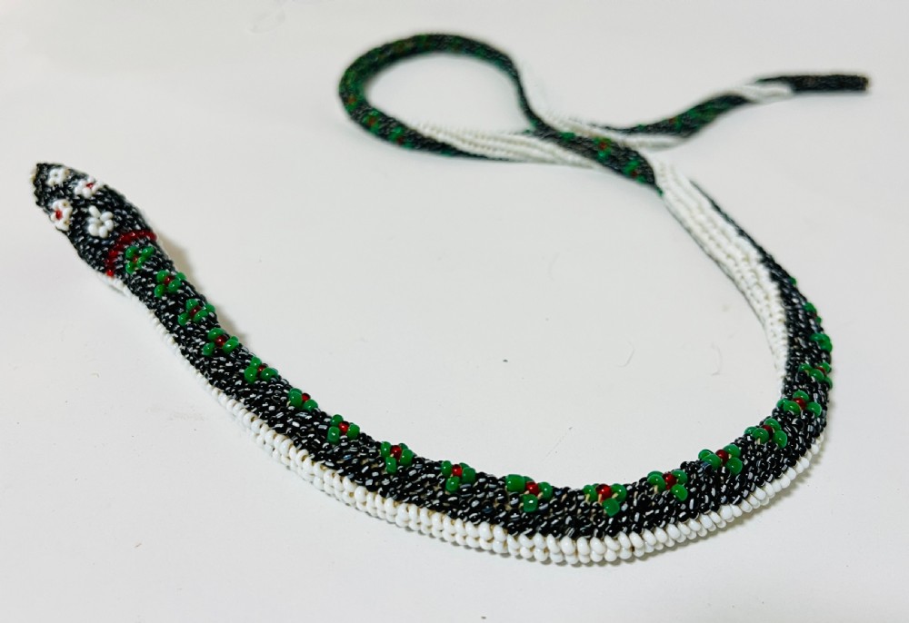 WWI Prisoner of War Beadwork Snake View VI