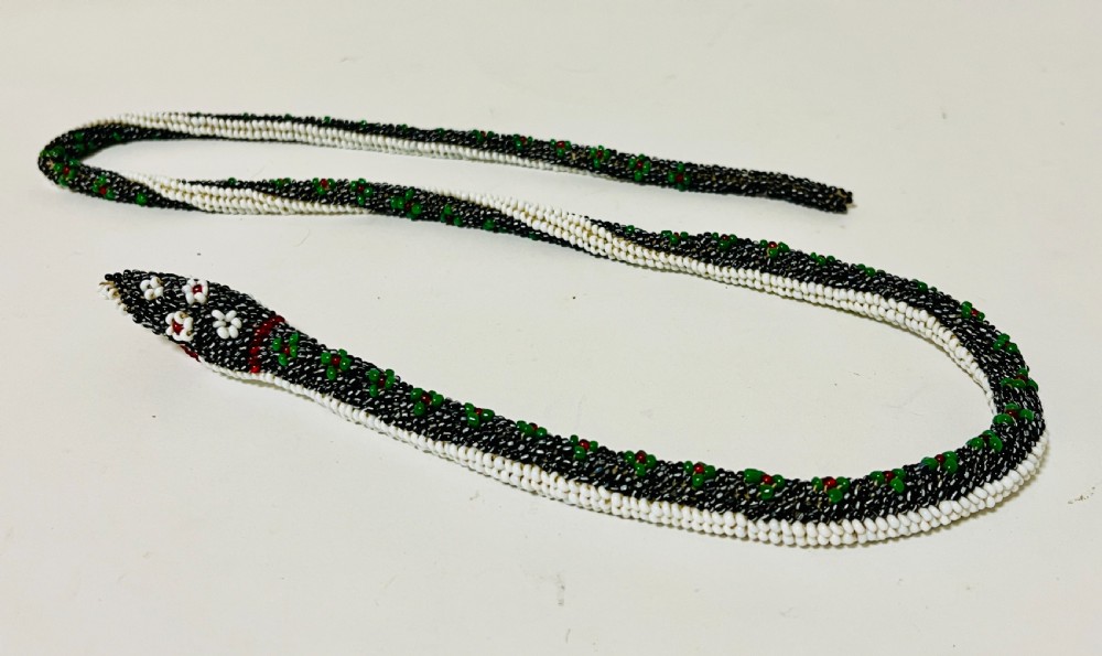 WWI Prisoner of War Beadwork Snake View VIII
