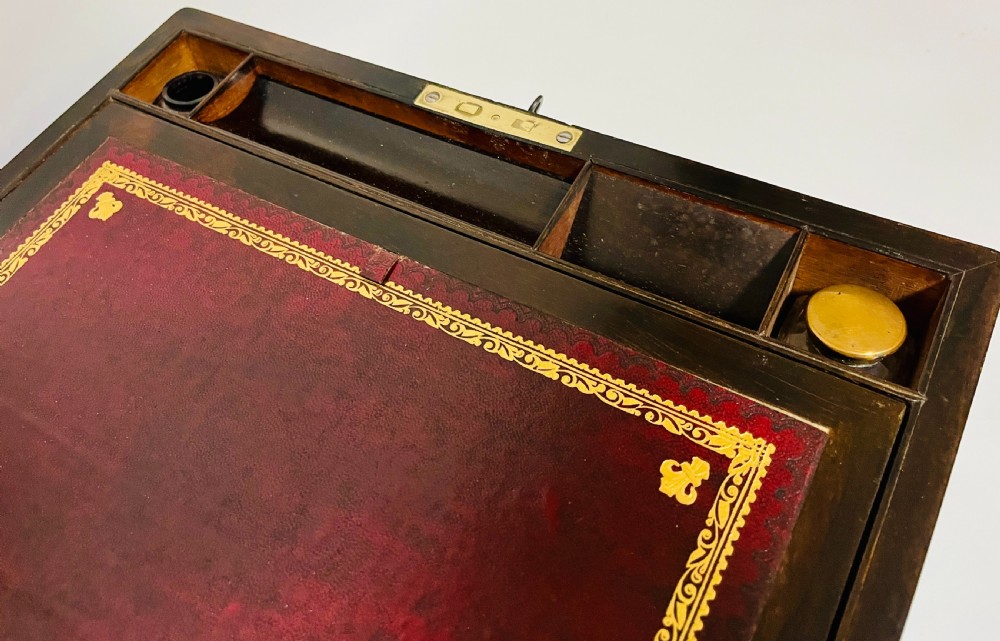 Antique Rosewood Writing Slope View III