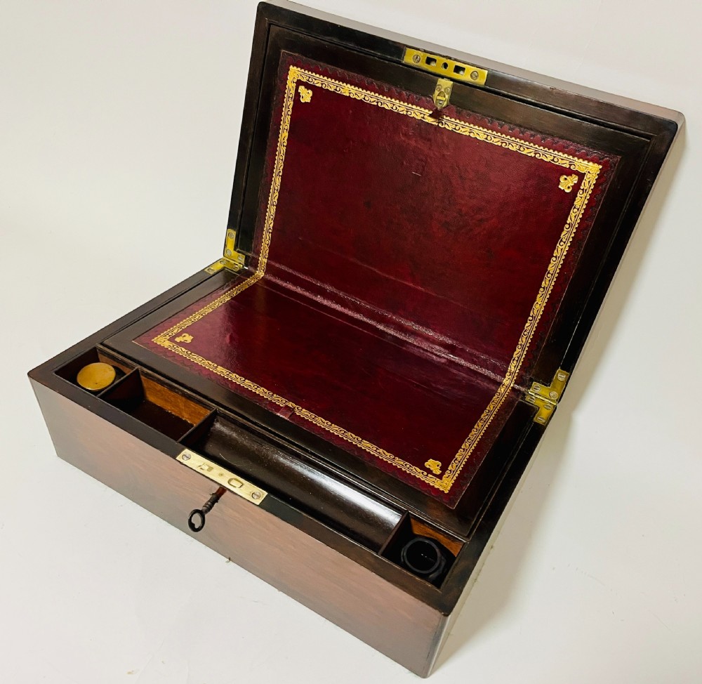 Antique Rosewood Writing Slope View VI