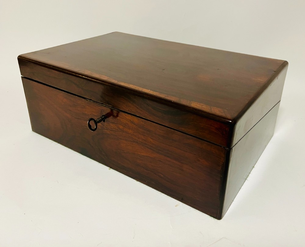 Antique Rosewood Writing Slope View XI