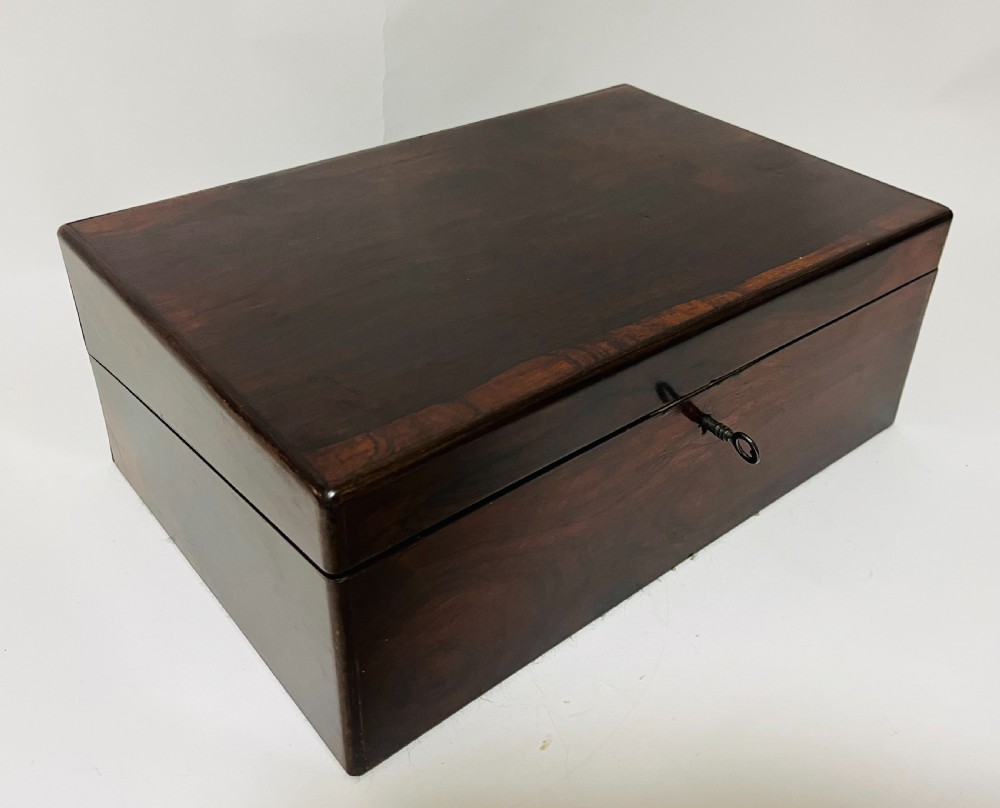 Antique Rosewood Writing Slope View XIV