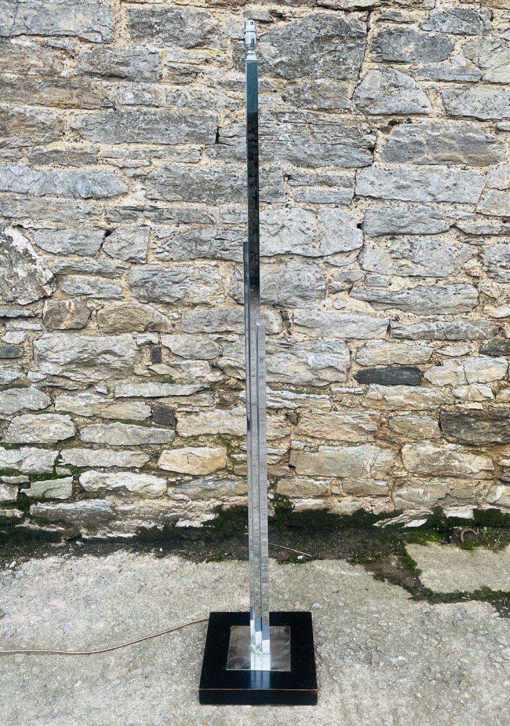 Art Deco Chrome Standard Lamp