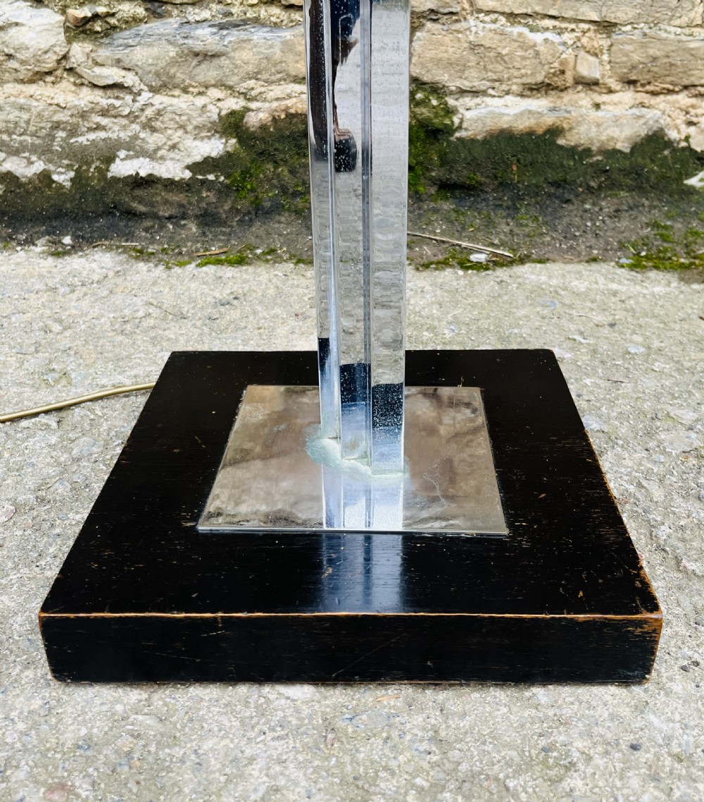 Art Deco Chrome Standard Lamp View V