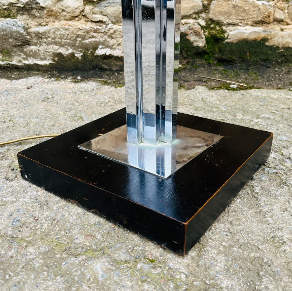 Art Deco Chrome Standard Lamp View X
