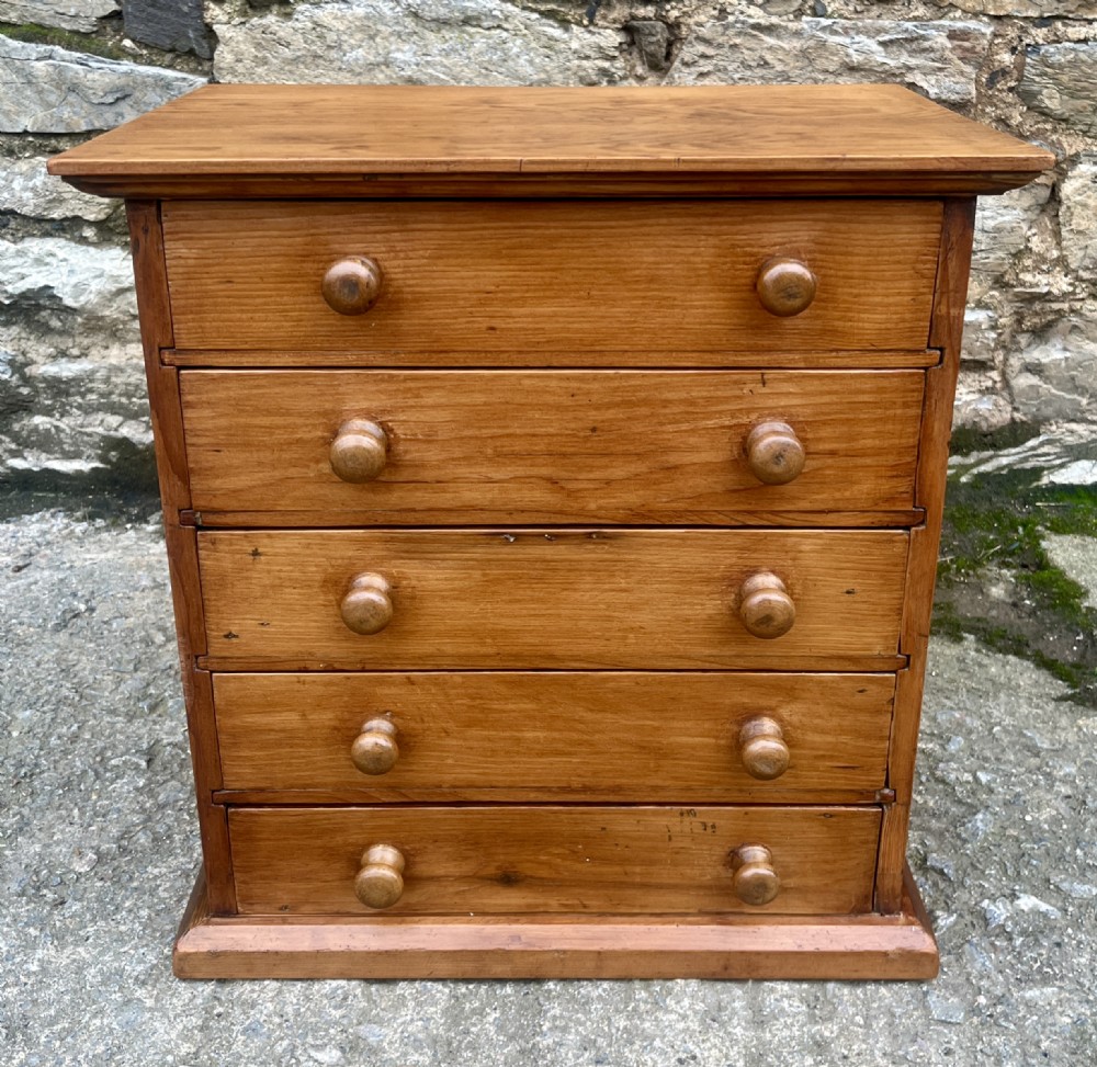 Antique Pine Collectors Chest