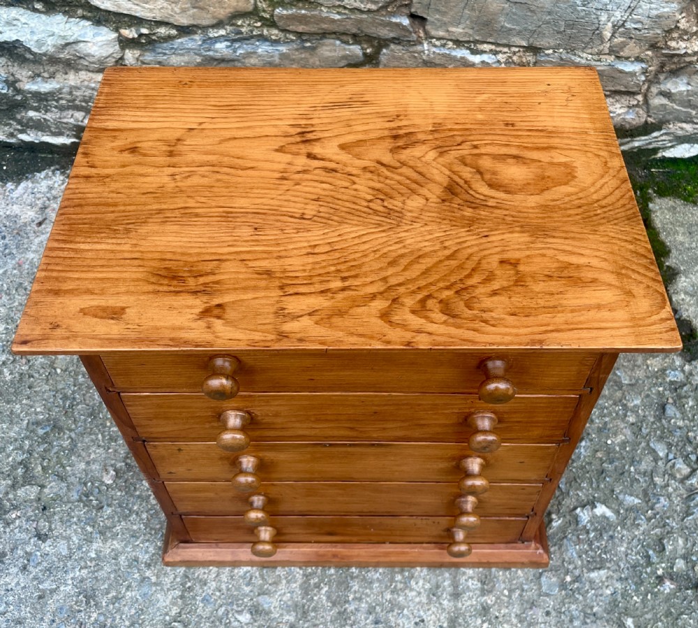 Antique Pine Collectors Chest View III