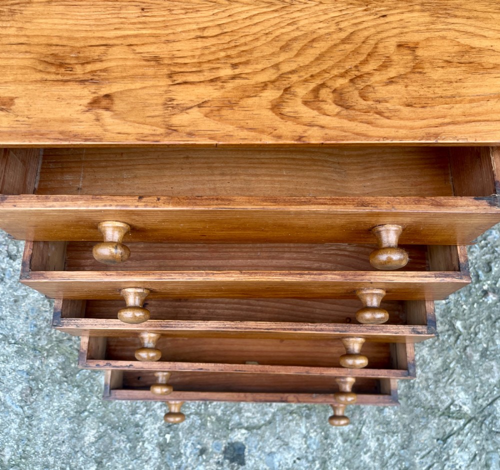 Antique Pine Collectors Chest View VI