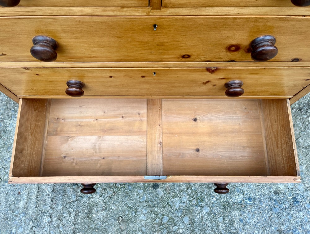 Antique Stripped Pine Chest of Drawers View IX