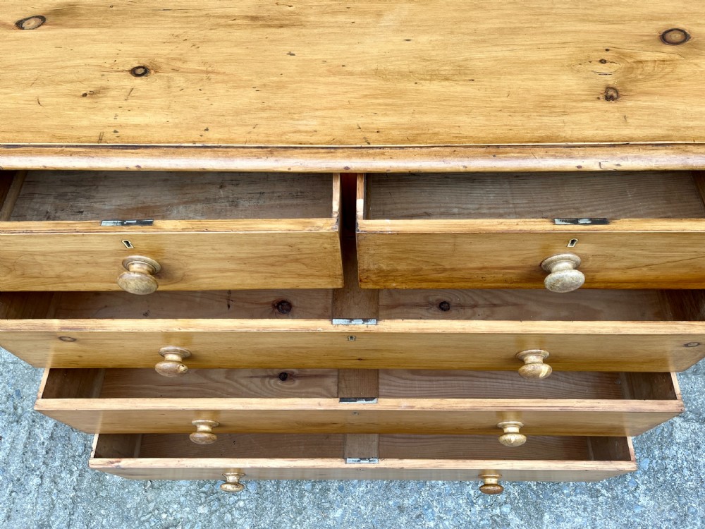 Large Victorian Pine Chest of Drawers View XI