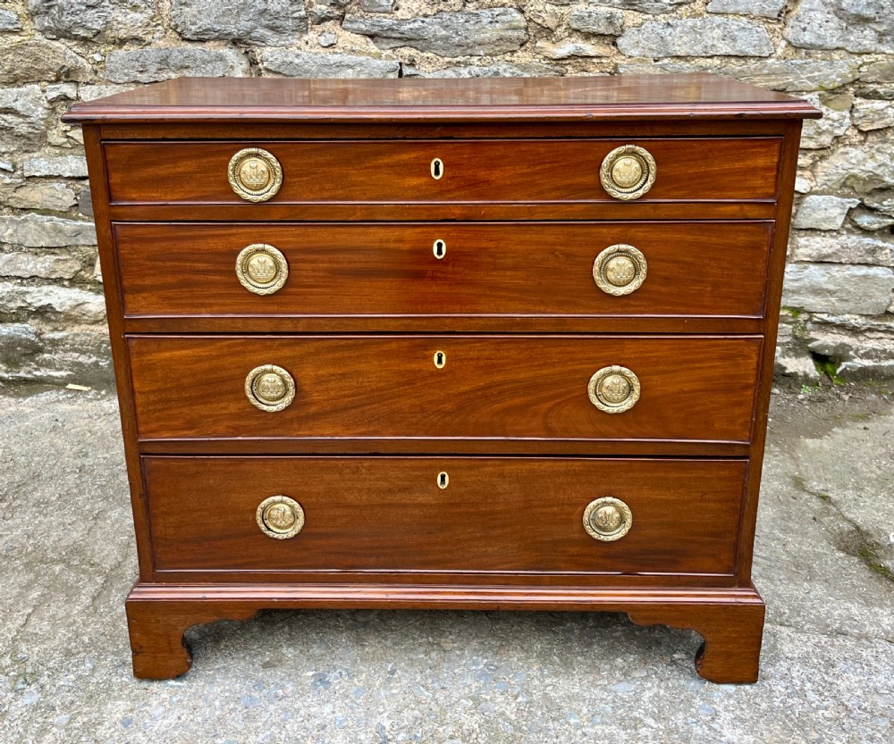 Small Georgian Mahogany Chest of Drawers View II