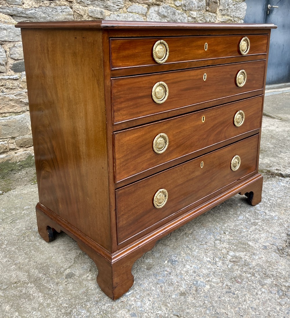 Small Georgian Mahogany Chest of Drawers View V