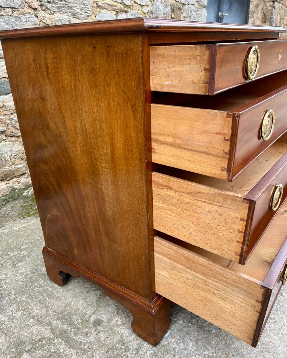 Small Georgian Mahogany Chest of Drawers View VII