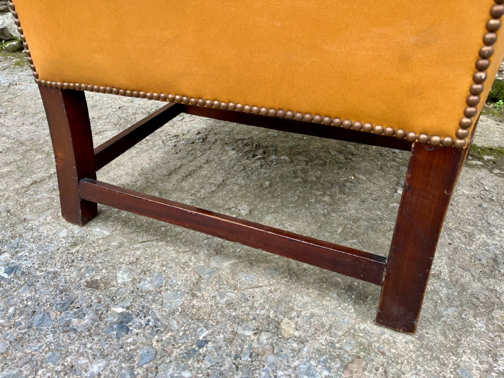 Victorian Leather Wing Armchair View VI
