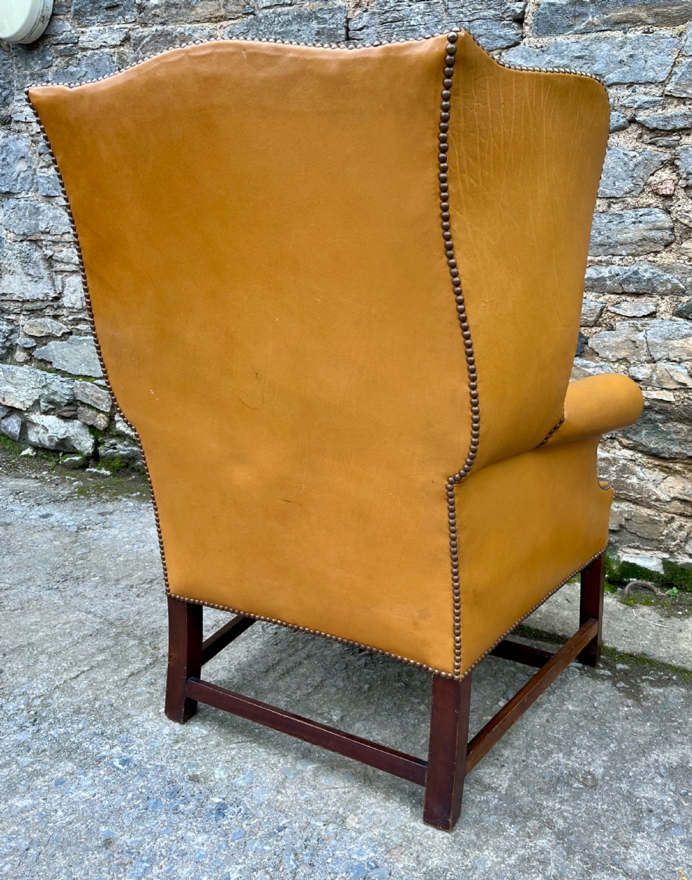 Victorian Leather Wing Armchair View VII