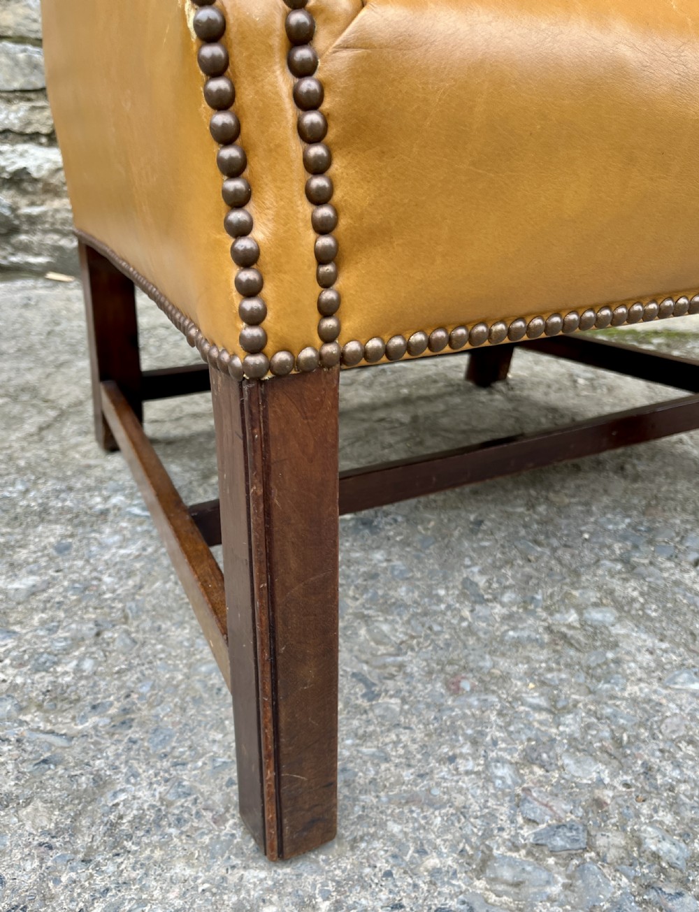 Victorian Leather Wing Armchair View XIII