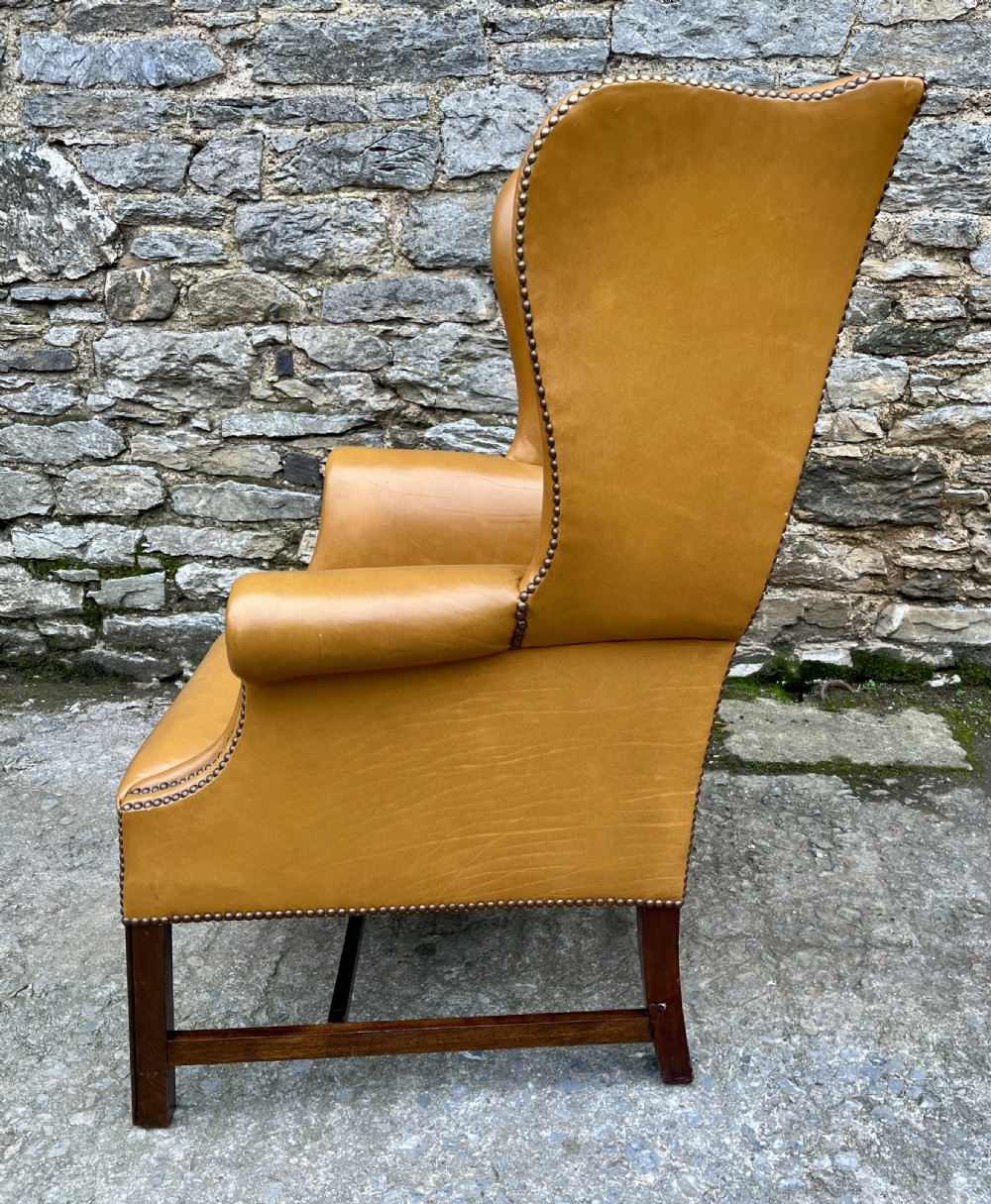 Victorian Leather Wing Armchair View XV