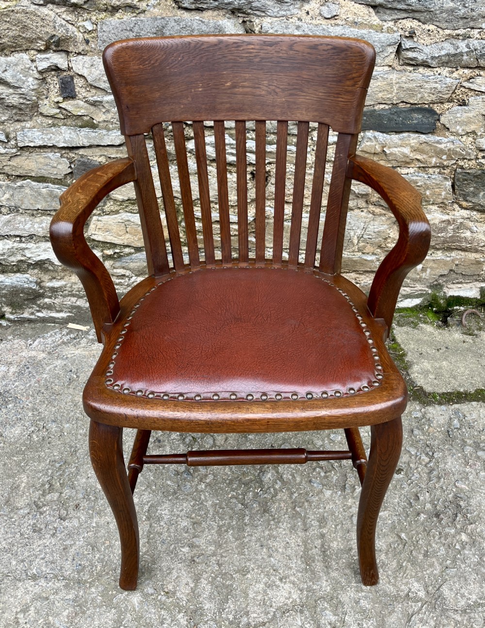 Antique Oak Desk Chair