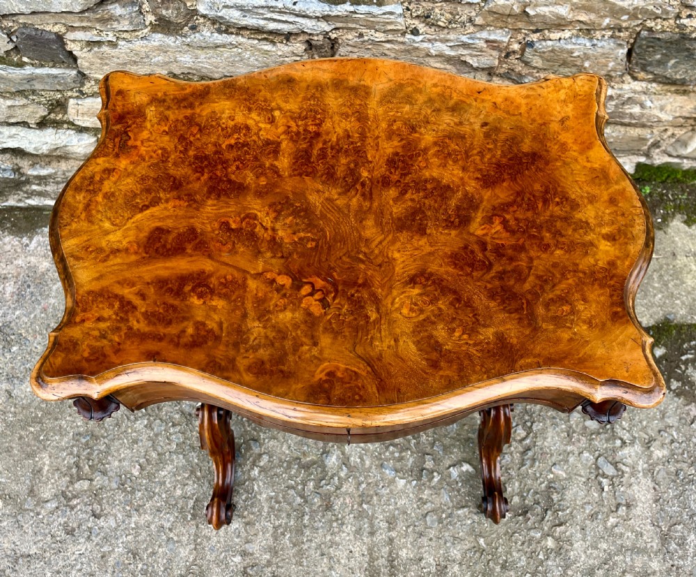 Victorian Walnut Sewing Table View III