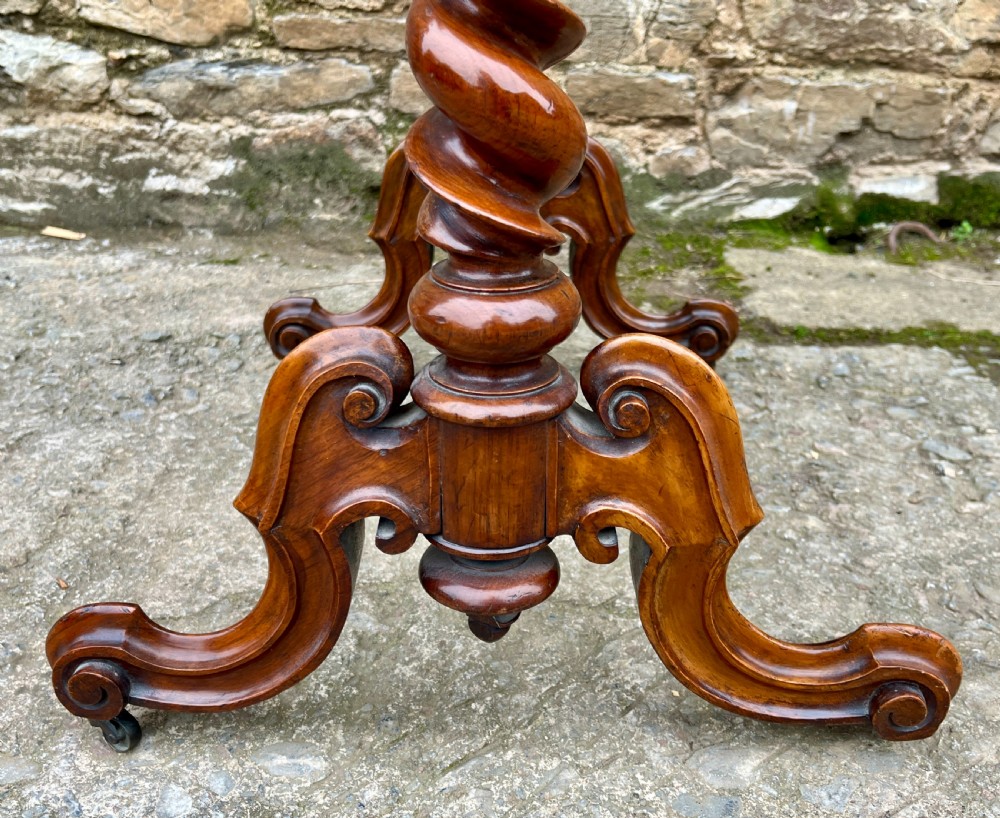Victorian Walnut Sewing Table View VIII