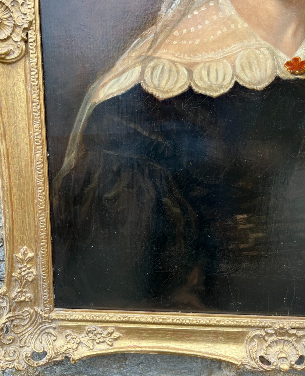 Pair of Georgian Oil on Canvas Portraits View V