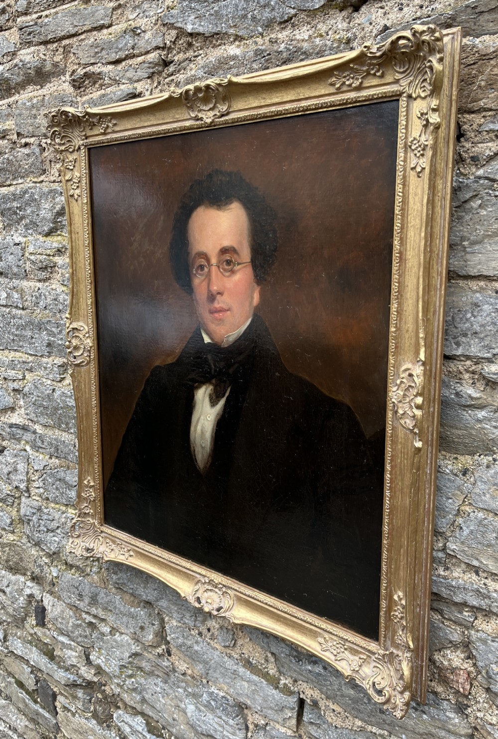 Pair of Georgian Oil on Canvas Portraits View XVII