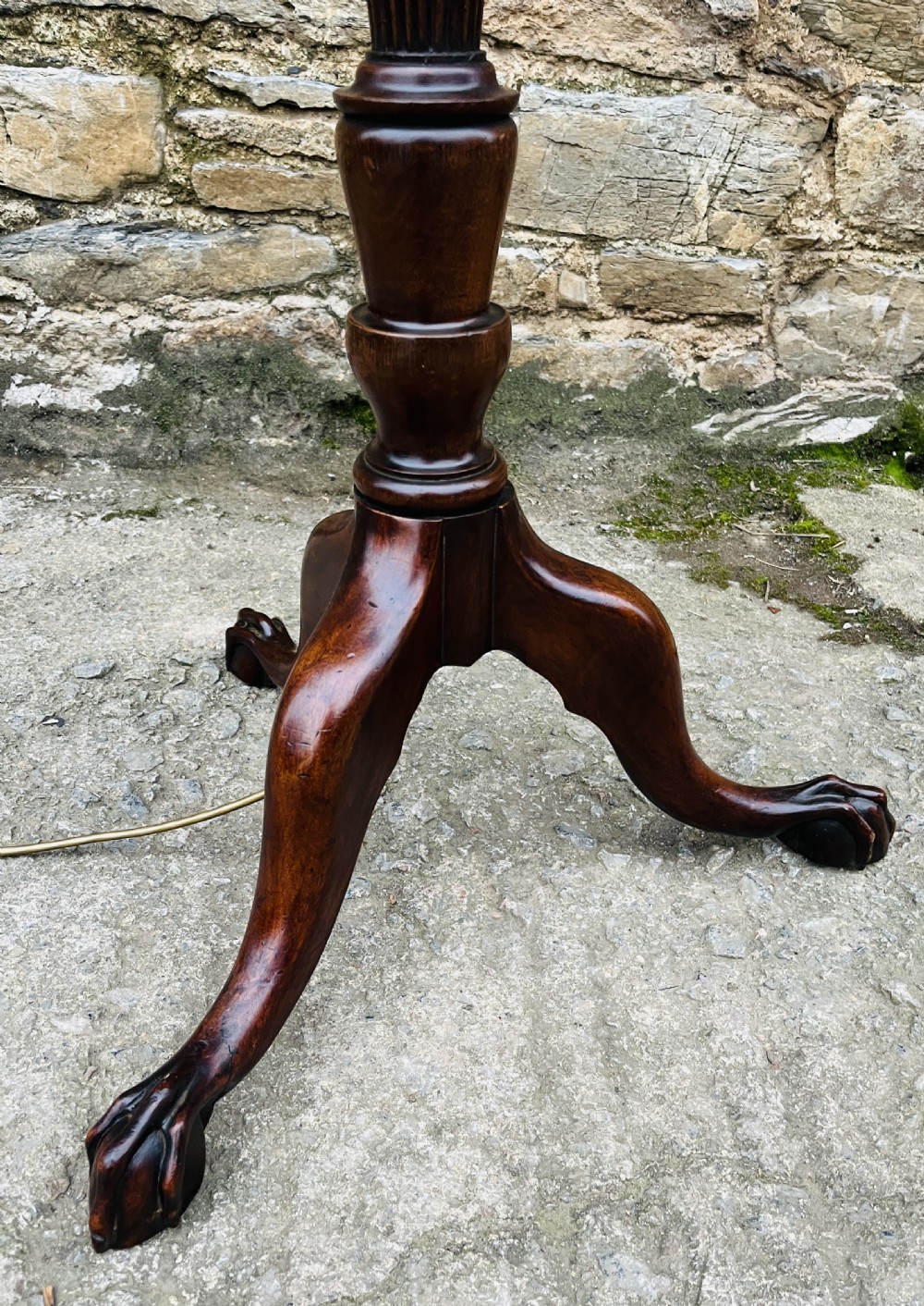 Antique Mahogany Standard Lamp View III